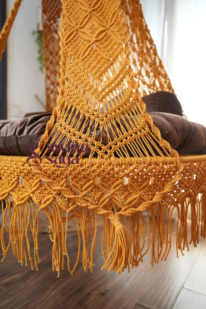 Sunflower Yellow Sofa Cum Bed Swing