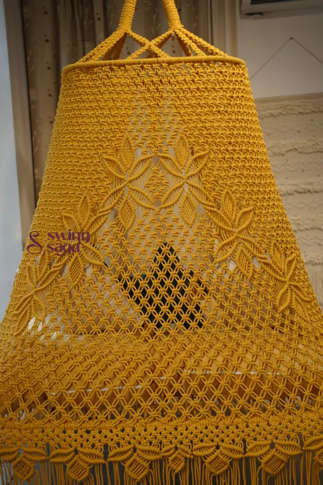 Yellow boho sofa swing - Swing Saga