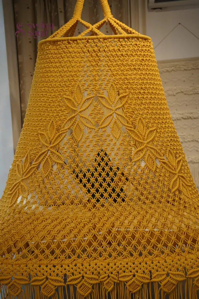 Yellow boho sofa swing - Swing Saga
