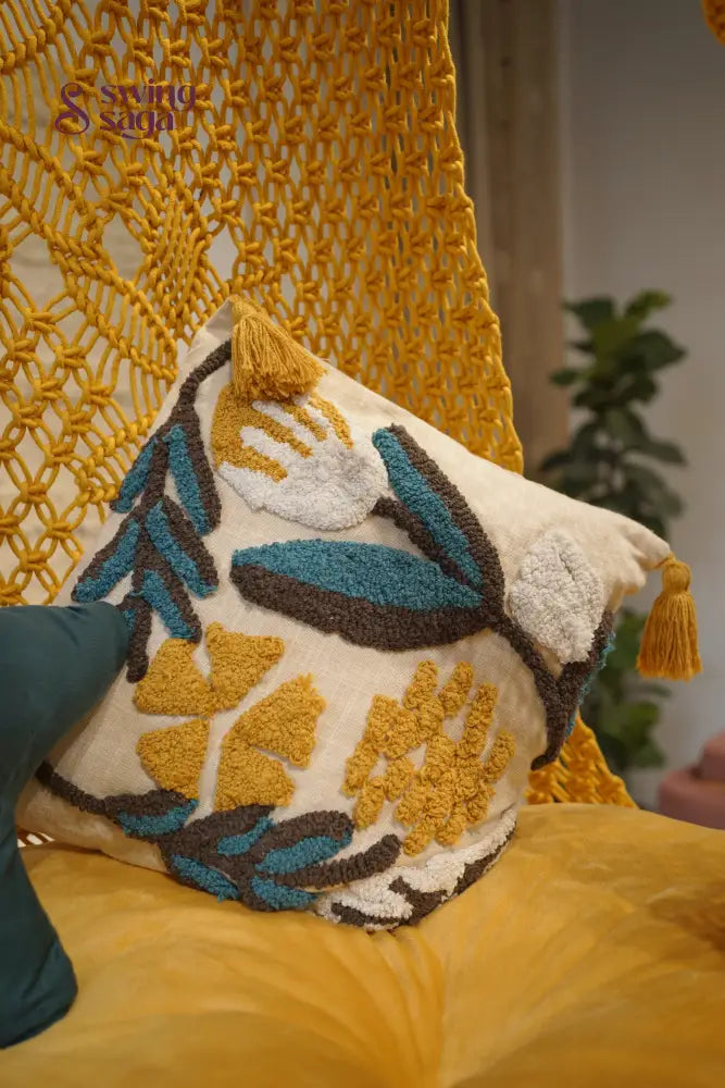 Yellow boho sofa swing - Swing Saga