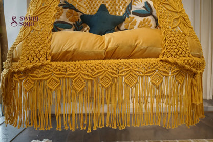 Yellow boho sofa swing - Swing Saga