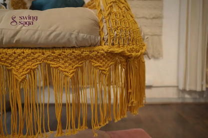 Sunny Yellow  Double seater hanging chair - Swing Saga