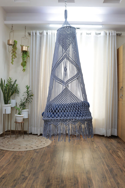 English Blue single seater hanging chair - Swing Saga