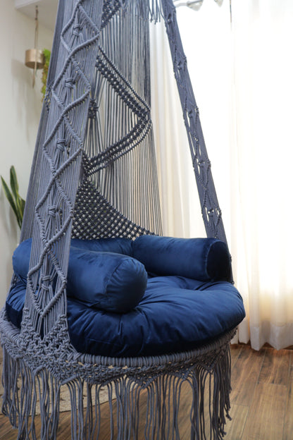 English Blue single seater hanging chair - Swing Saga