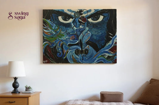 The Gaze of Mahadev - Shivji Painting