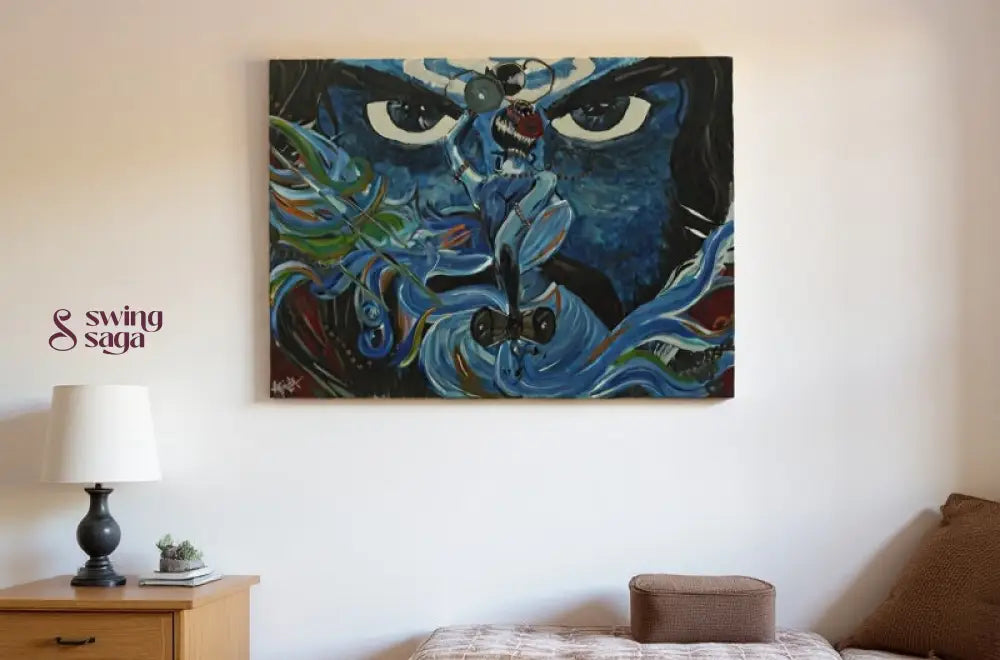 The Gaze of Mahadev - Shivji Painting