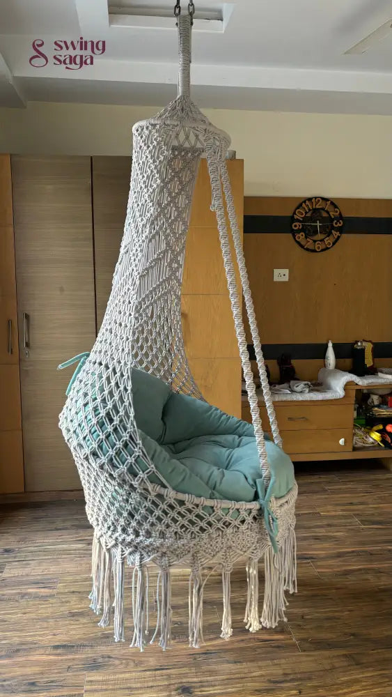 macrame handcrafted swing 