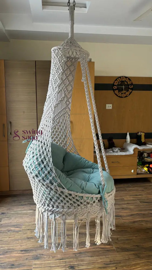 macrame handcrafted swing 