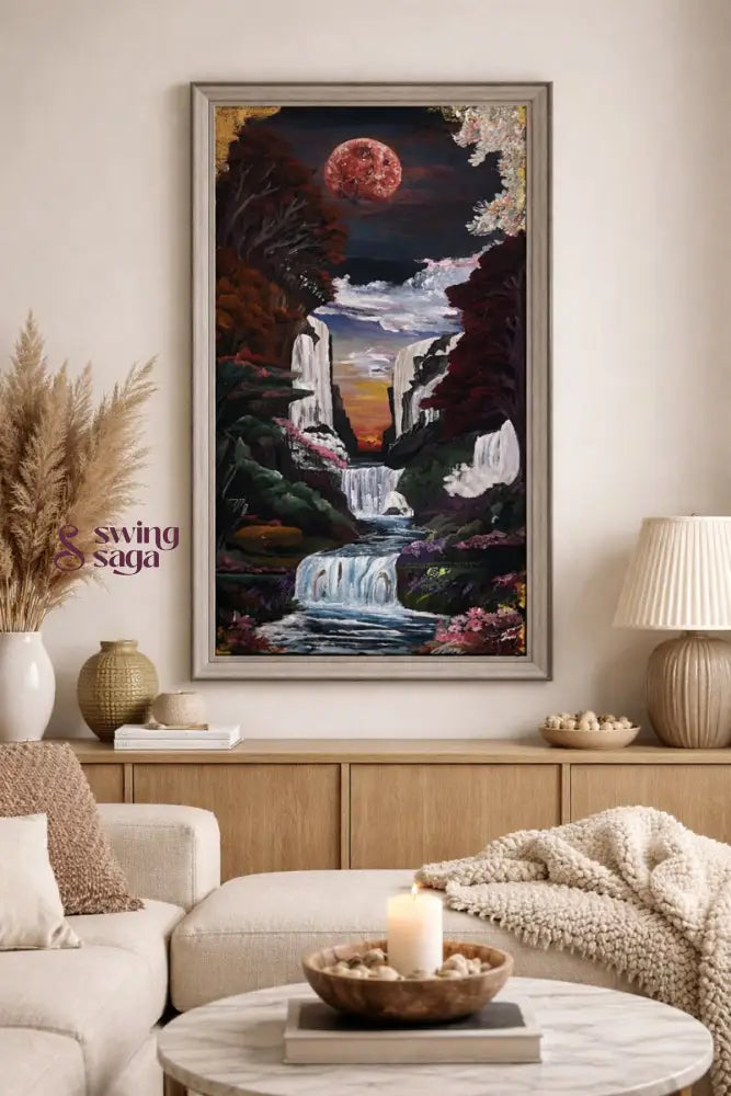 Where the Moon Touches Earth Painting