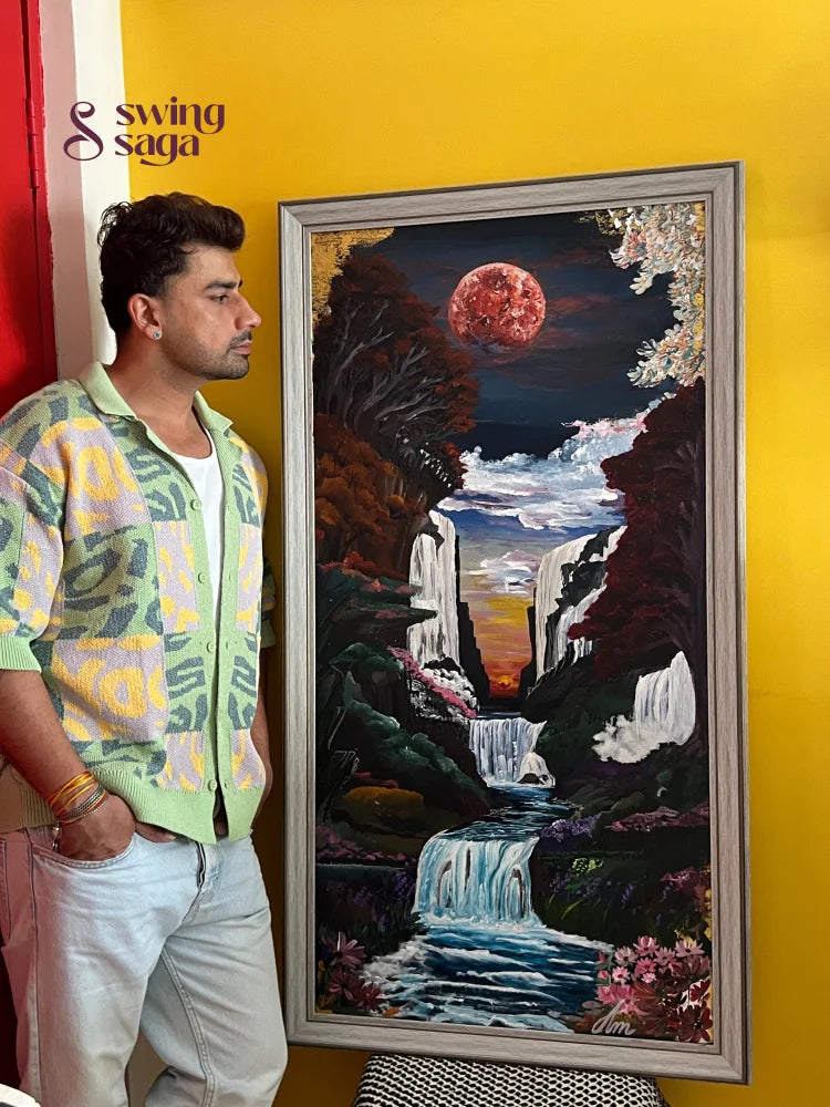 Where the Moon Touches Earth Painting