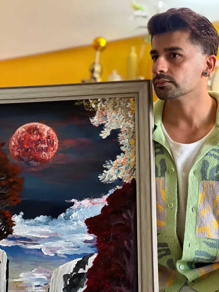 Where the Moon Touches Earth Painting