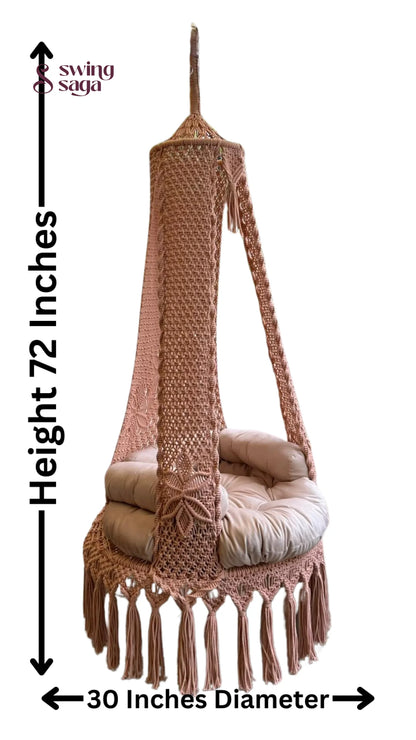 White single seater hanging chair - Swing Saga