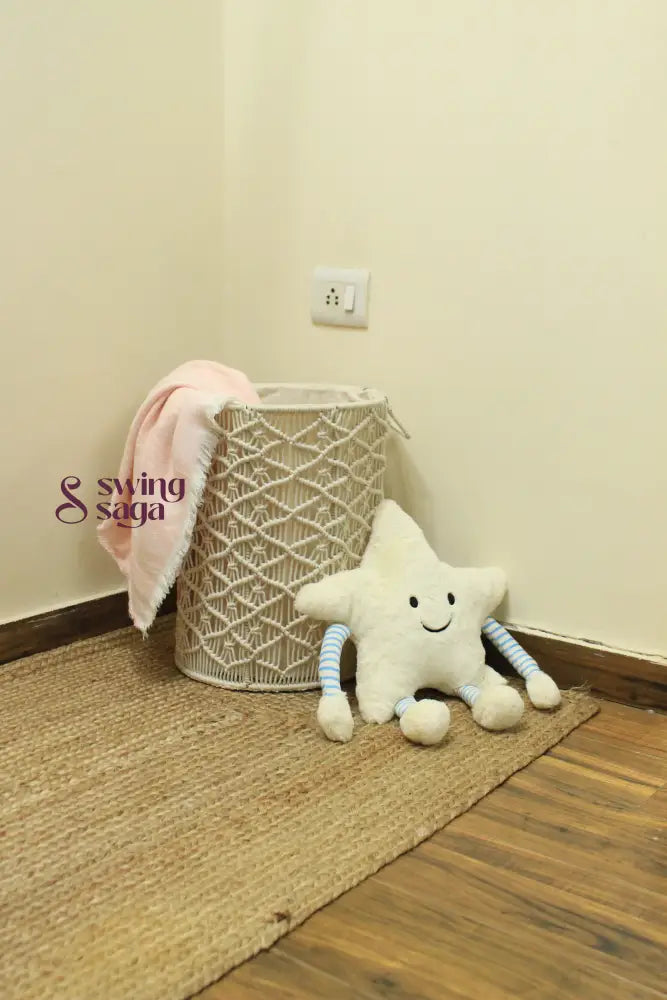 White Sand Laundry Basket