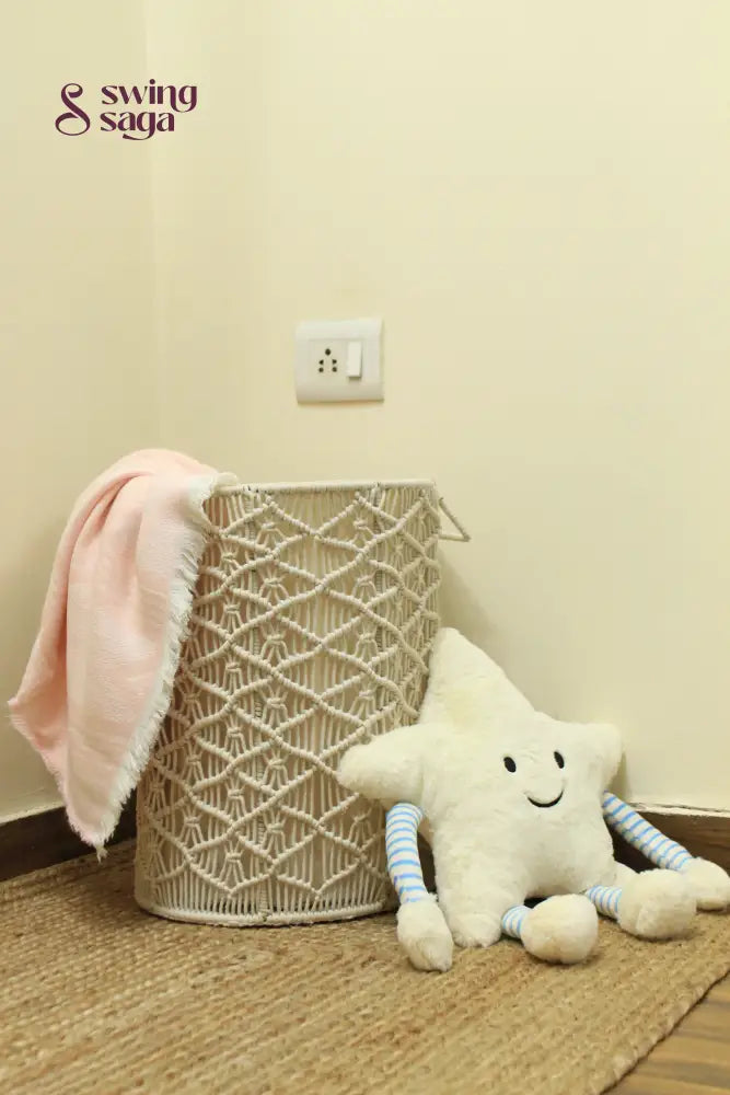 White Sand Laundry Basket