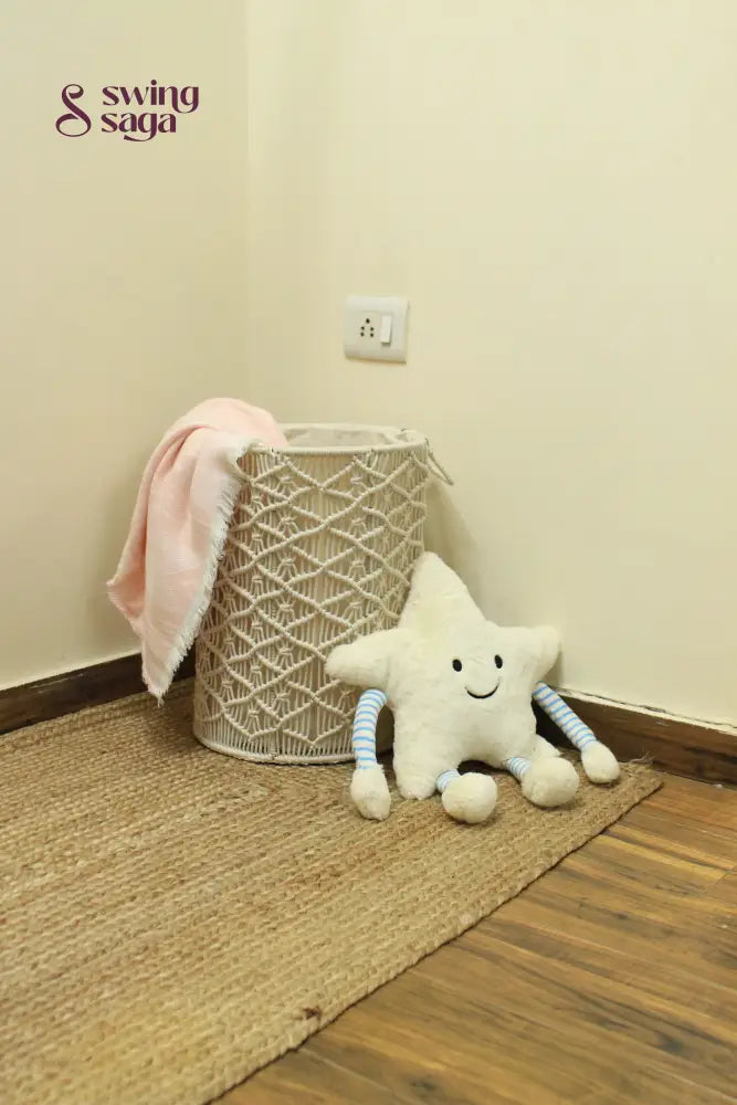 White Sand Laundry Basket