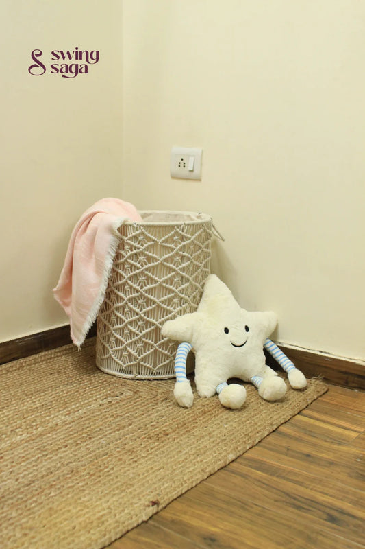 White Sand Laundry Basket