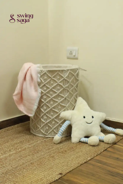 White Sand Laundry Basket - Large