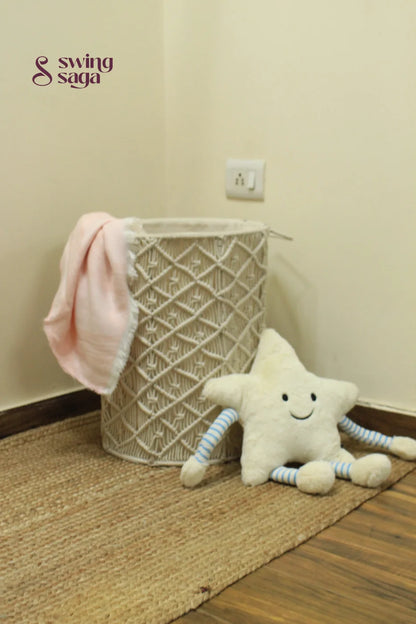White Sand Laundry Basket - Large