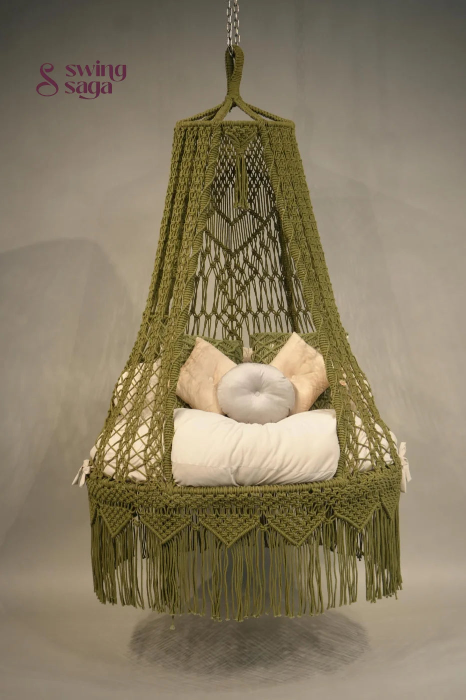 Willow 50-Inch Sage Green Double Seater Swing - 50 inches / Green