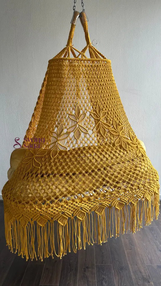 Yellow boho sofa swing - Swing Saga